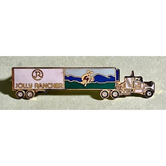 Jolly Rancher Trucking- Big Rig 18 wheeler -Truck Collectible Pin - Picture 1 of 2